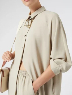 Sale Marina Rinaldi Crepe envers satin dress BEIGE