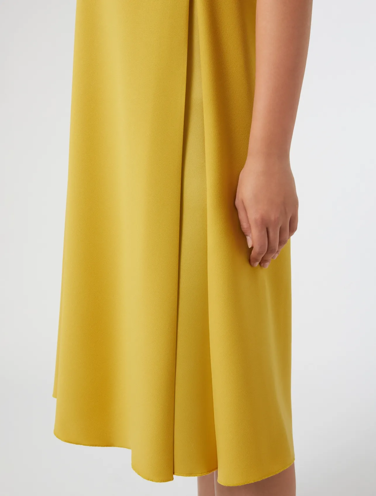 Hot Marina Rinaldi Crepe envers satin dress GOLD