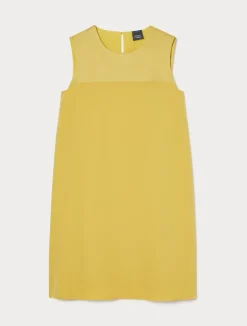 Hot Marina Rinaldi Crepe envers satin dress GOLD