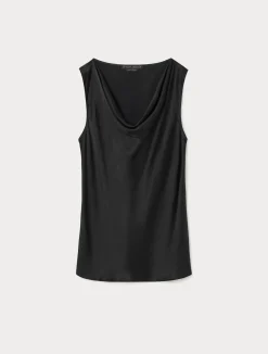 Online Marina Rinaldi Crepe envers satin top BLACK