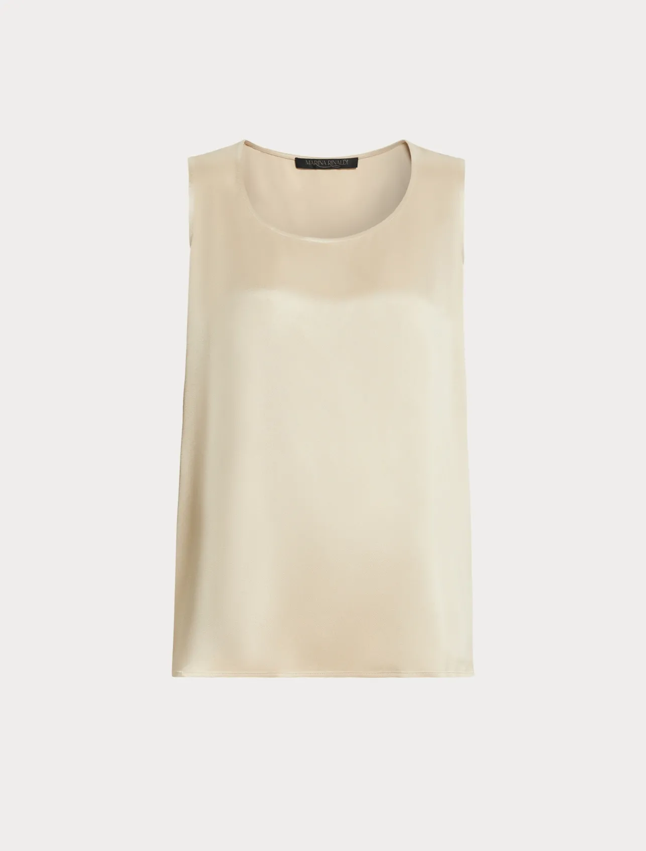 Outlet Marina Rinaldi Crepe envers satin top HONEY