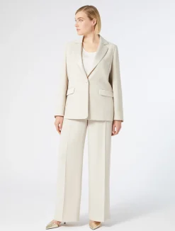New Marina Rinaldi Crepe envers satin trousers BEIGE