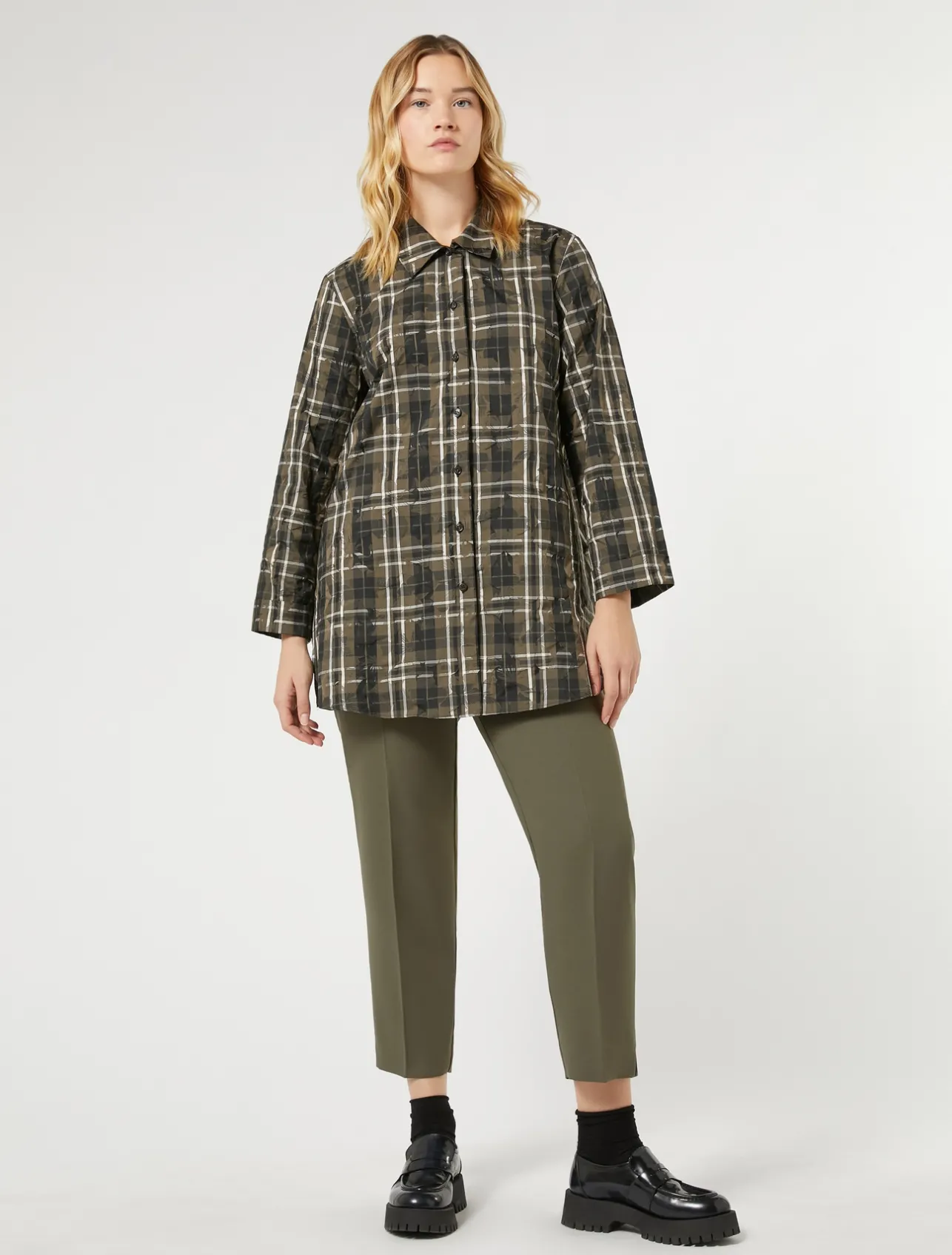 Hot Marina Rinaldi Crepe envers satin trousers KAKI