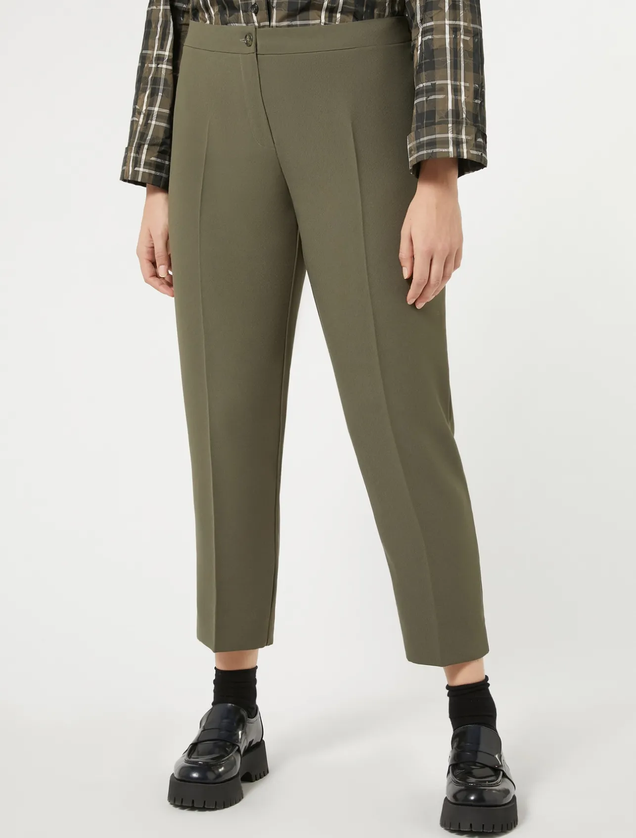 Hot Marina Rinaldi Crepe envers satin trousers KAKI