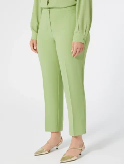 Best Marina Rinaldi Crepe envers satin trousers OLIVEGREEN