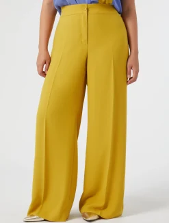 Best Marina Rinaldi Crepe envers satin trousers GOLD