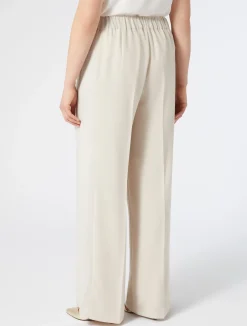 New Marina Rinaldi Crepe envers satin trousers BEIGE