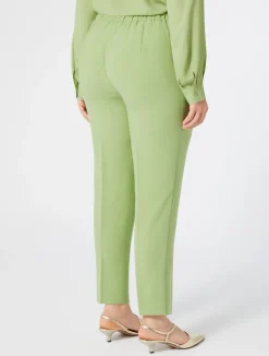 Best Marina Rinaldi Crepe envers satin trousers OLIVEGREEN