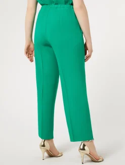 New Marina Rinaldi Crepe envers satin trousers GREEN