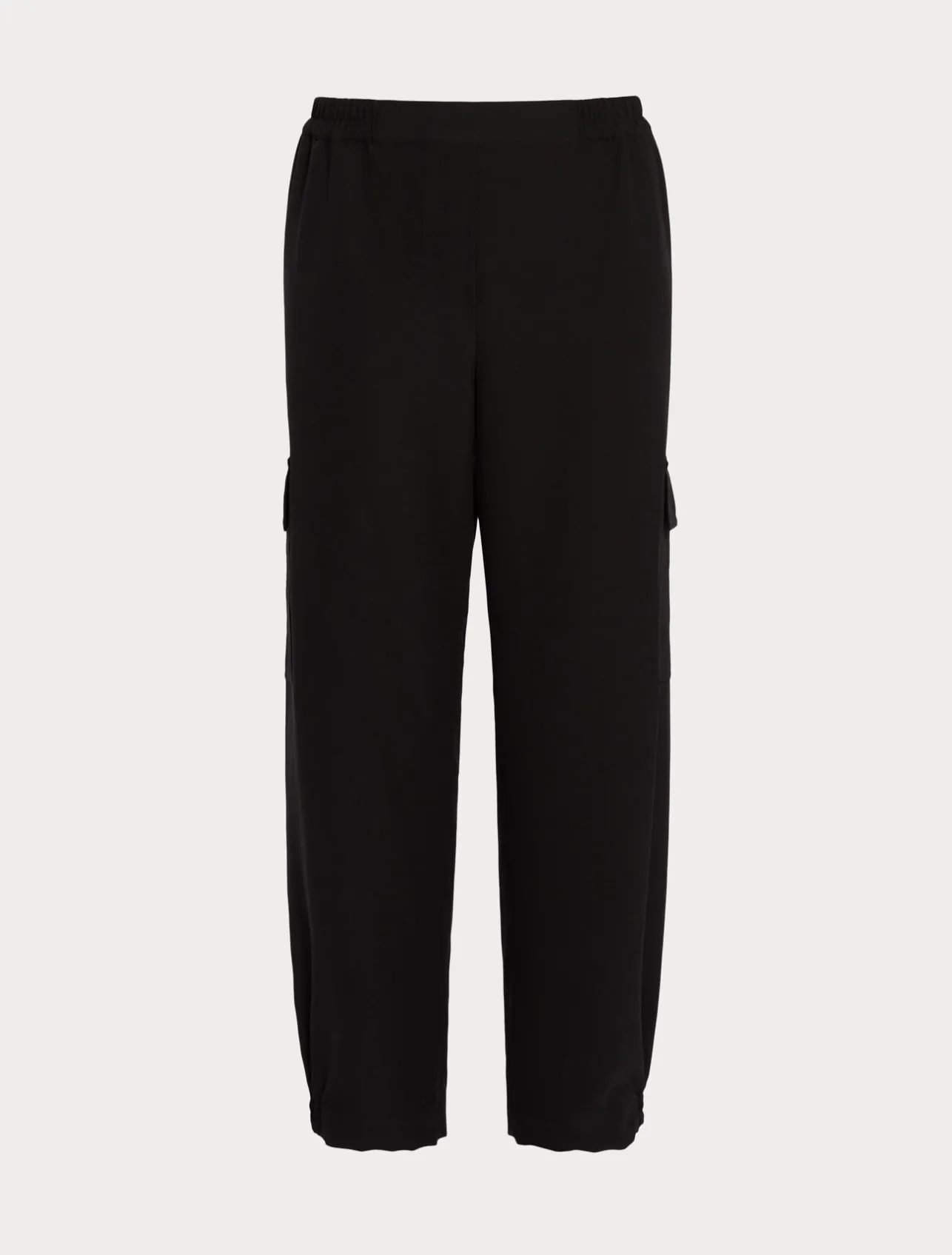 Best Marina Rinaldi Crepe envers satin trousers BLACK