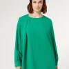 Hot Marina Rinaldi Crepe envers satin tunic GREEN