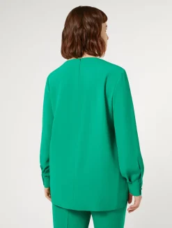 Hot Marina Rinaldi Crepe envers satin tunic GREEN