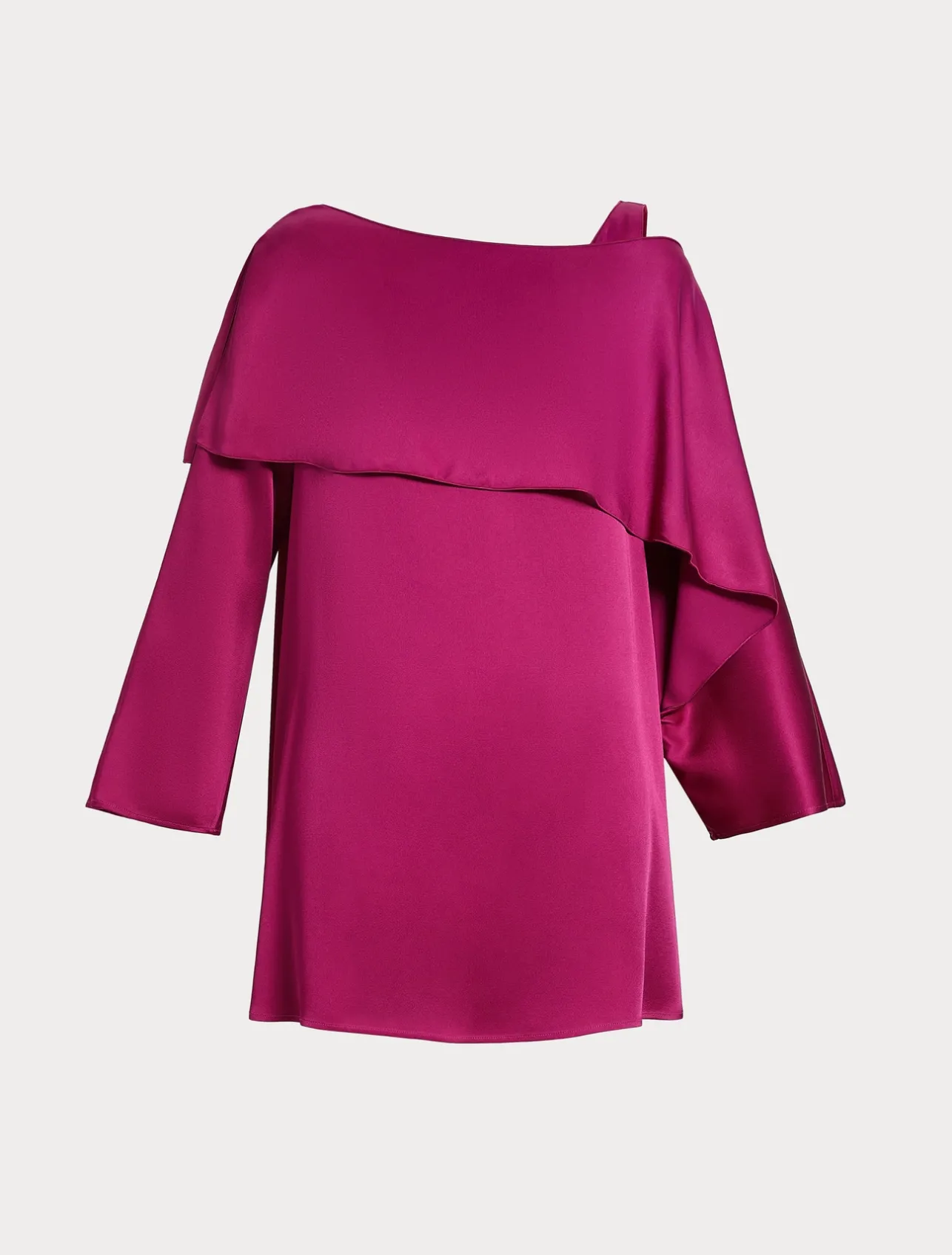 New Marina Rinaldi Crepe envers satin tunic RASPBERRY