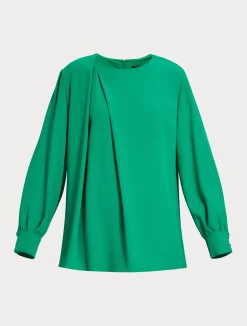 Hot Marina Rinaldi Crepe envers satin tunic GREEN
