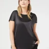 Clearance Marina Rinaldi Crepe jersey T-shirt BLACK
