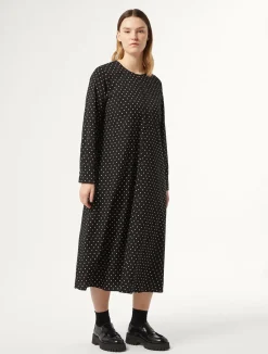 Sale Marina Rinaldi Crêpe de Chine dress BLACK