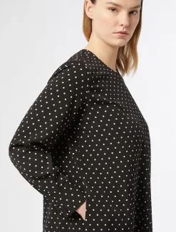 Sale Marina Rinaldi Crêpe de Chine dress BLACK