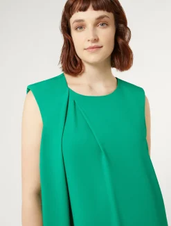 Fashion Marina Rinaldi Crêpe envers satin dress GREEN