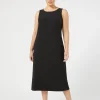 Discount Marina Rinaldi Crêpe satin dress BLACK