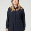 Best Marina Rinaldi Crêpe tunic with embroidery MIDNIGHTBLUE