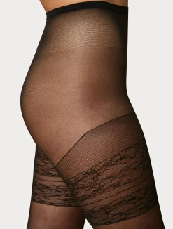 Fashion Marina Rinaldi 15 denier microfibre tights BLACK