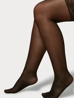 Discount Marina Rinaldi 40 denier sheer tights BLACK