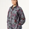 Fashion Marina Rinaldi Denim chambray shirt NAVY