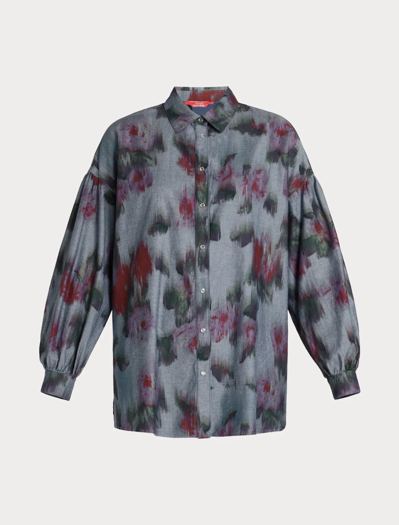 Fashion Marina Rinaldi Denim chambray shirt NAVY