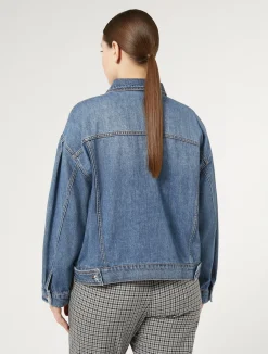 Best Marina Rinaldi Denim cropped jacket NAVY