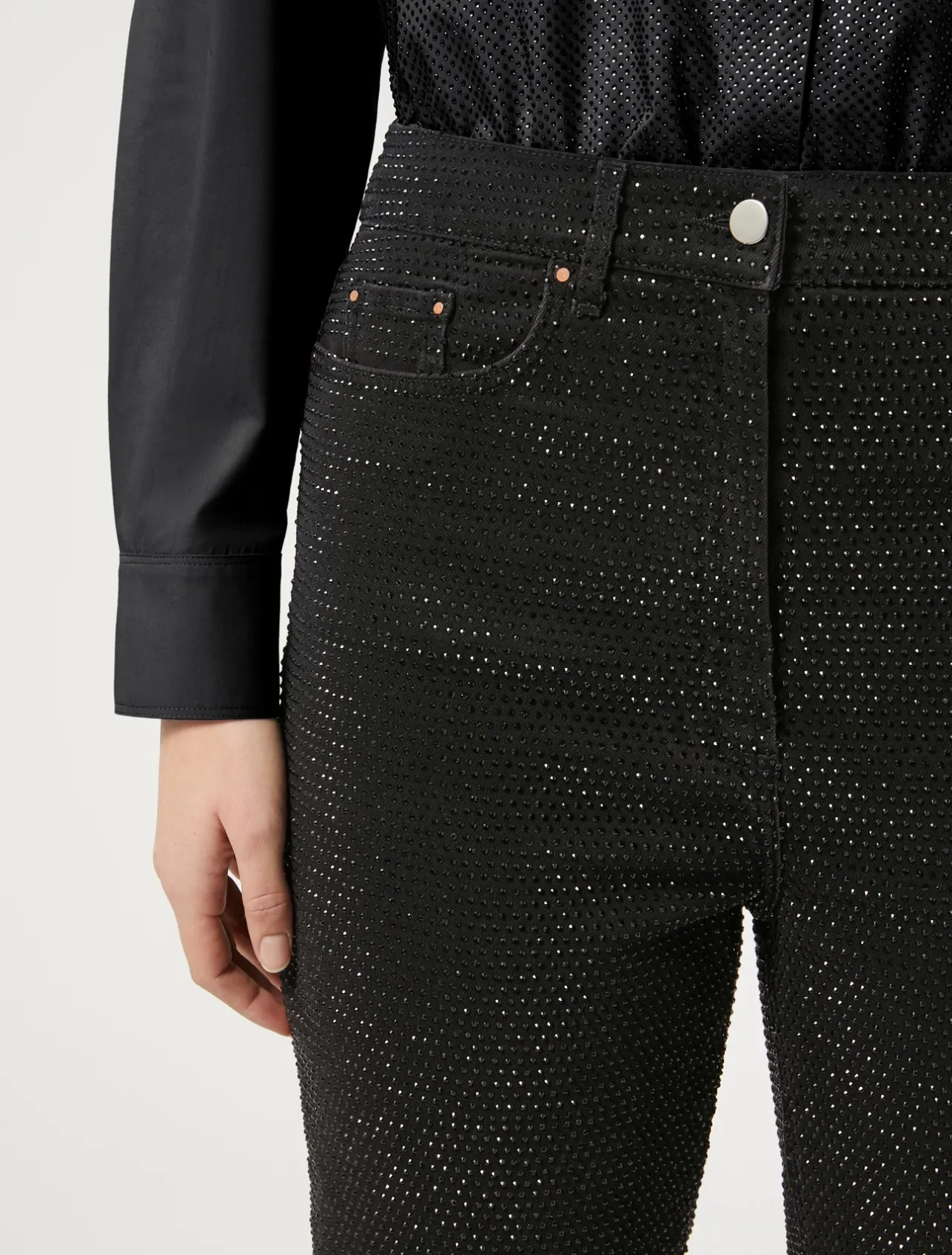 Clearance Marina Rinaldi Denim jeans with rhinestones DARKBOWN