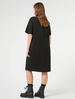Fashion Marina Rinaldi Double-faced jersey dress BLACK