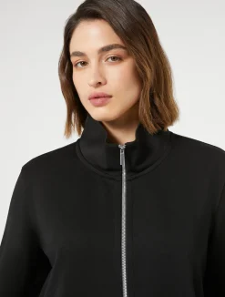 Hot Marina Rinaldi Double-faced jersey jacket BLACK
