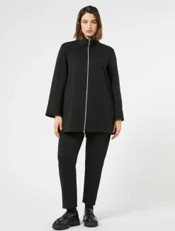 Hot Marina Rinaldi Double-faced jersey jacket BLACK