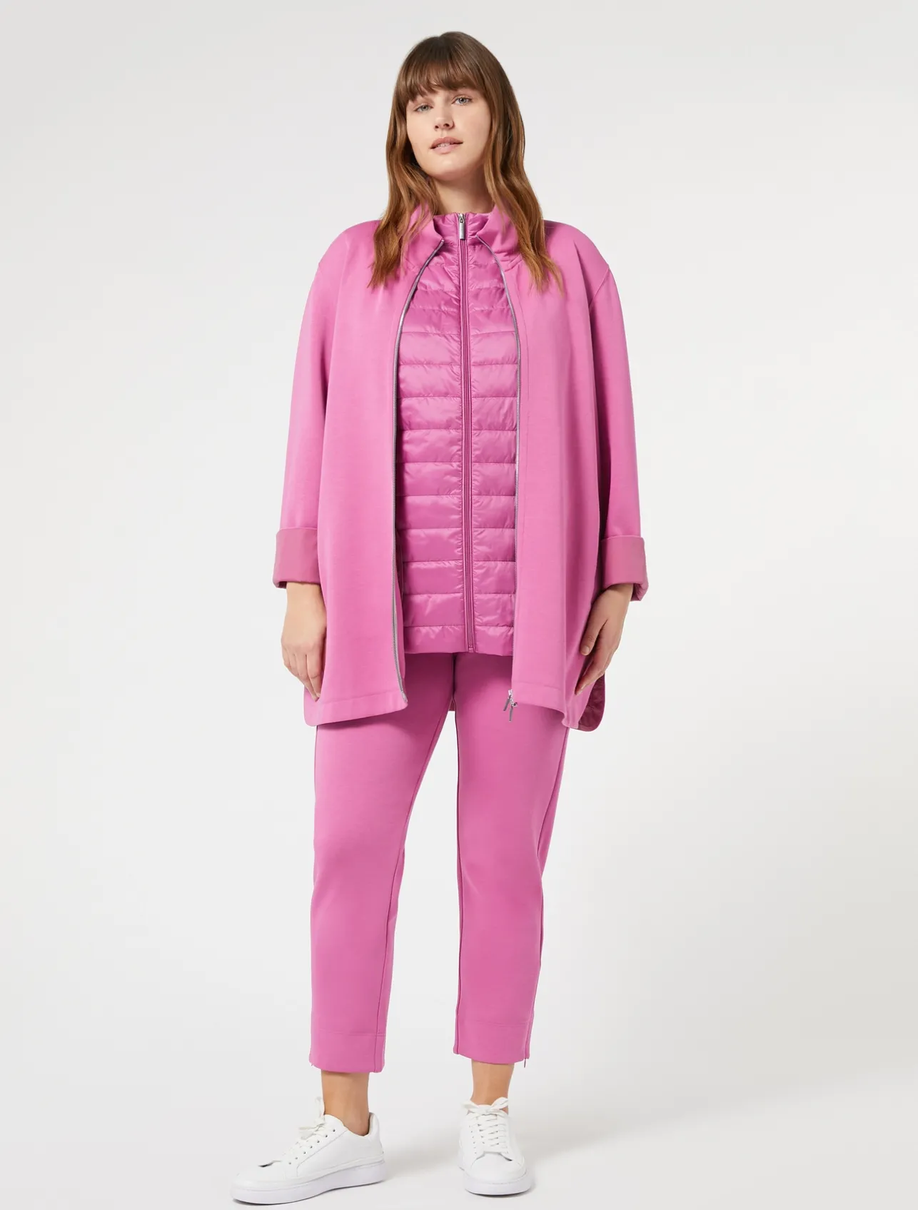 Clearance Marina Rinaldi Double-faced jersey jacket PINK