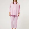 Sale Marina Rinaldi Double-faced jersey trousers PINK