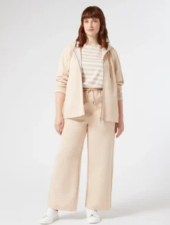 Fashion Marina Rinaldi Double-faced jersey trousers PINK