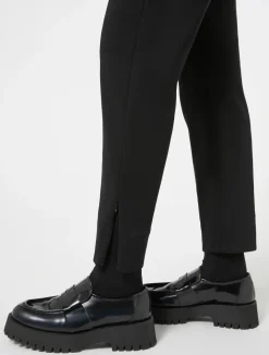 Online Marina Rinaldi Double-faced jersey trousers BLACK