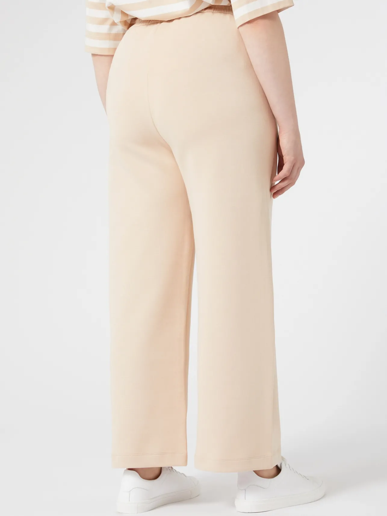 Fashion Marina Rinaldi Double-faced jersey trousers PINK