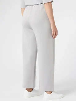 Sale Marina Rinaldi Double-faced jersey trousers LIGHTGREY