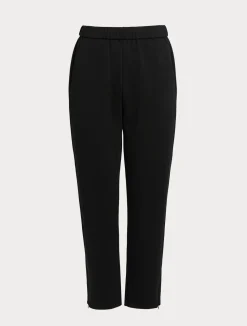 Online Marina Rinaldi Double-faced jersey trousers BLACK