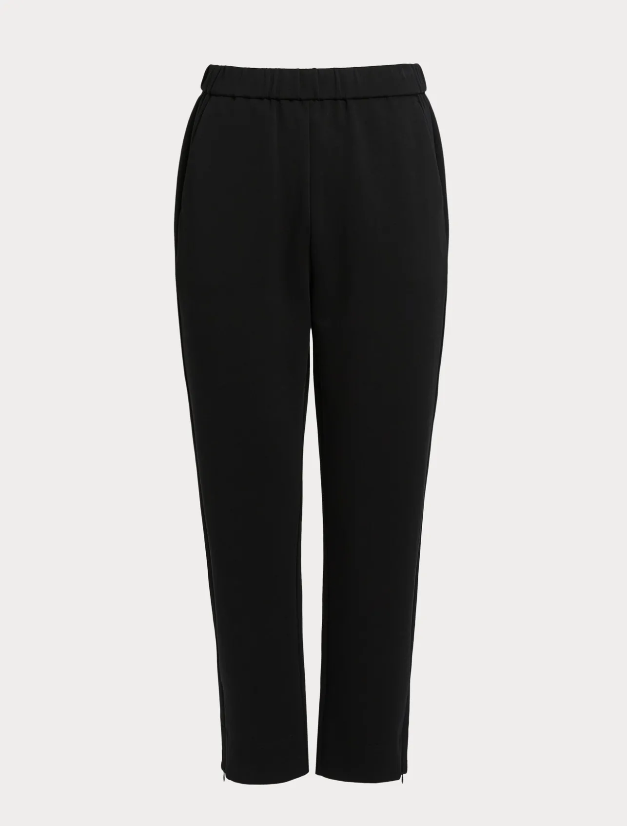 Online Marina Rinaldi Double-faced jersey trousers BLACK