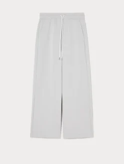Sale Marina Rinaldi Double-faced jersey trousers LIGHTGREY