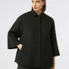 Fashion Marina Rinaldi Double-faced wool and cashmere jacket BLACK