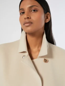 Online Marina Rinaldi Double-faced wool and cashmere gilet BEIGE