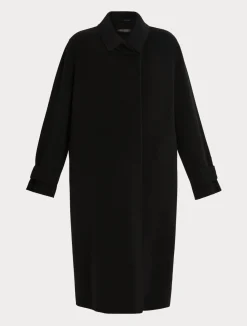 Clearance Marina Rinaldi Double-faced wool coat BLACK