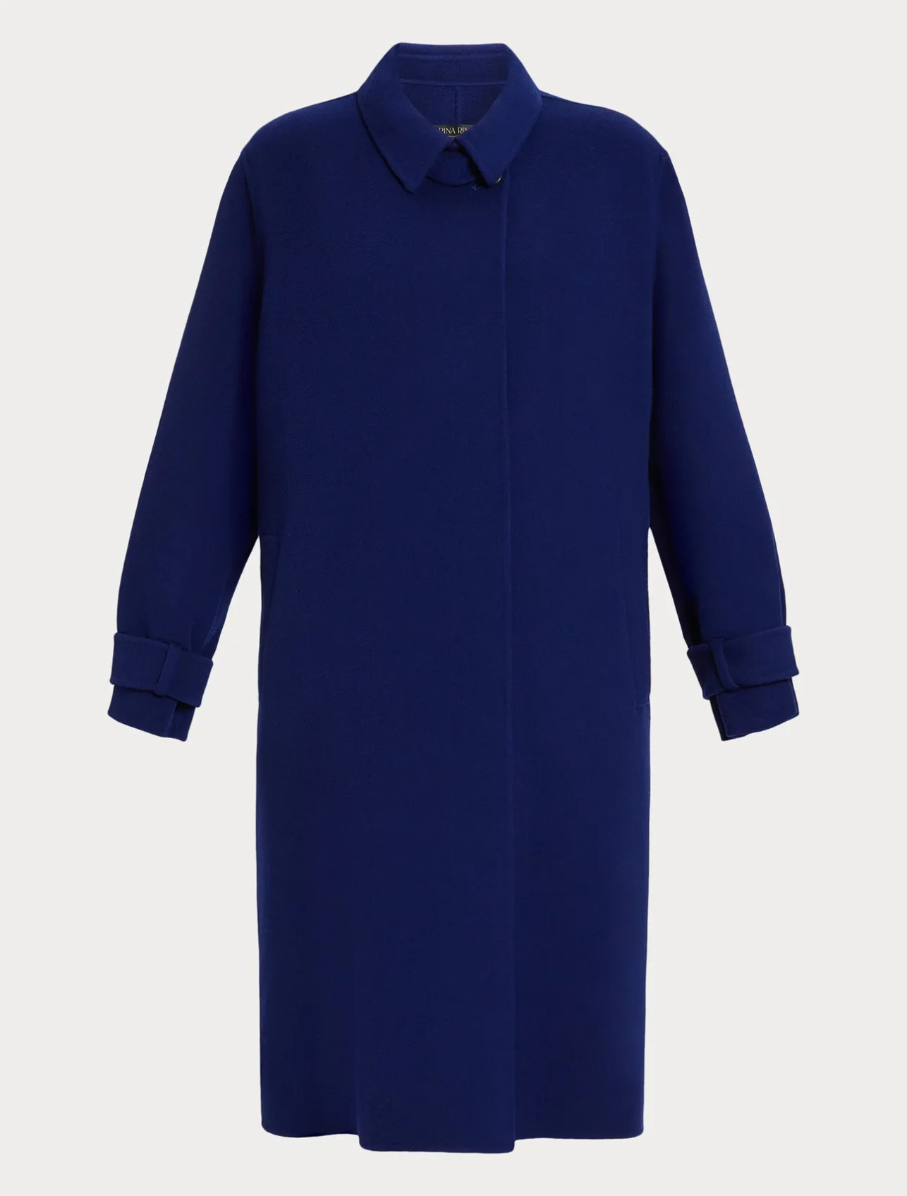 Outlet Marina Rinaldi Double-faced wool coat CHINABLUE