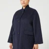 Fashion Marina Rinaldi Double-faced wool heavy jacket ULTRAMARINE