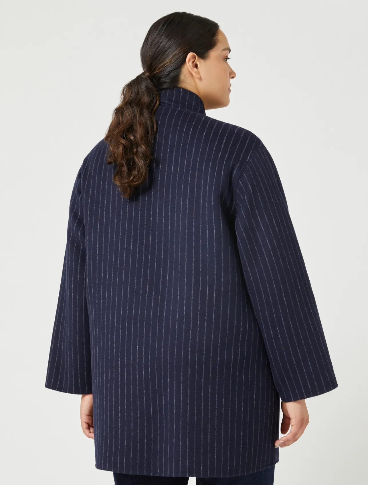 Fashion Marina Rinaldi Double-faced wool heavy jacket ULTRAMARINE