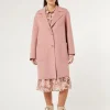 Fashion Marina Rinaldi Double-faced wool-blend coat ANTIQUEROSE