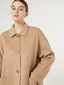 New Marina Rinaldi Double-faced wool-blend coat GOLD